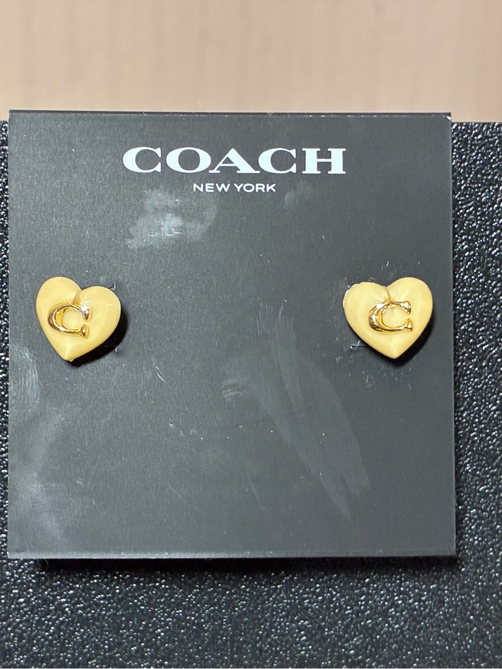 Coach Gold-Tone Stud Earrings